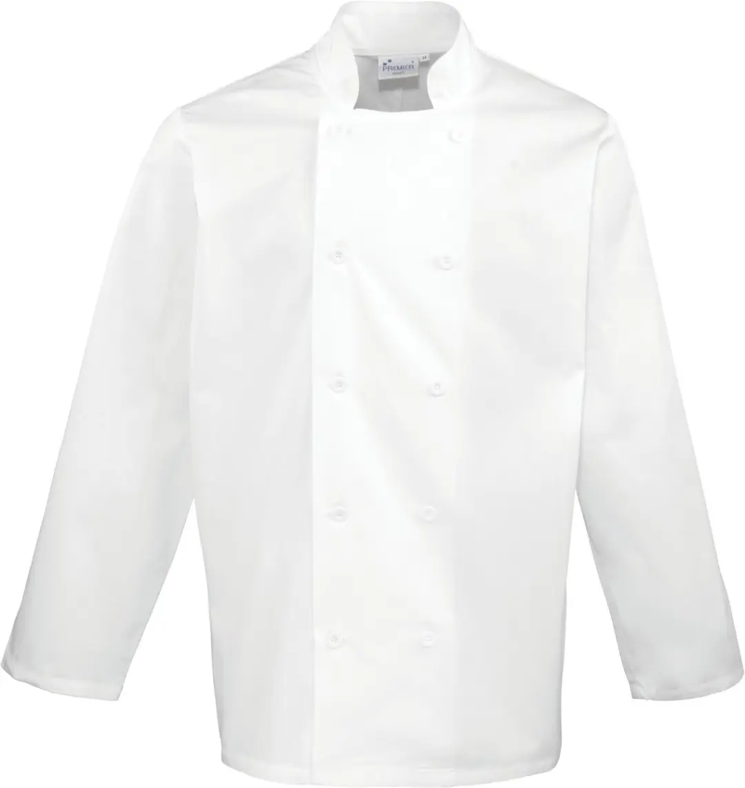 Schort/Tuniek/Werkblouse Unisex M Premier White 65% Polyester, 35% Katoen