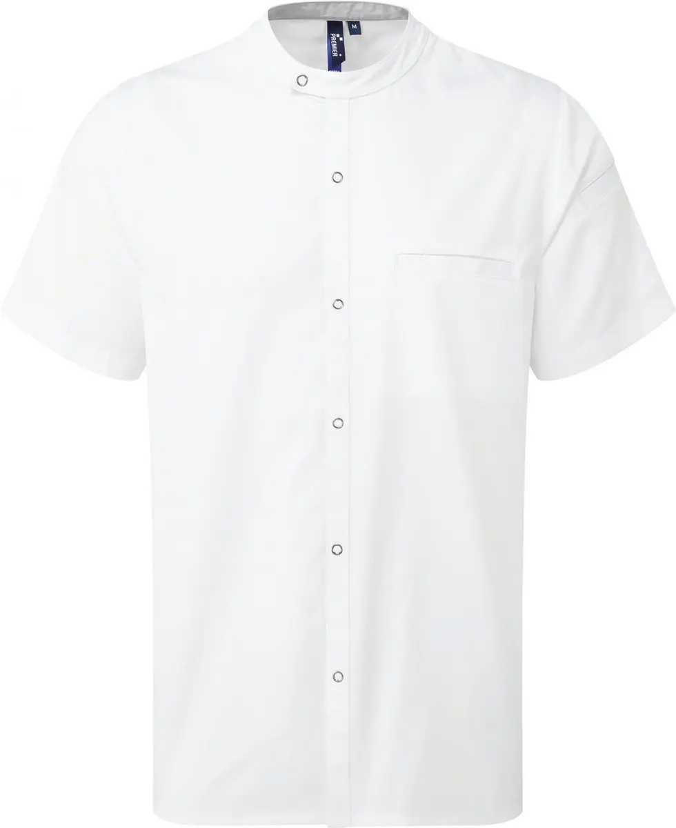Schort/Tuniek/Werkblouse Heren S Premier White 65% , 35% Katoen