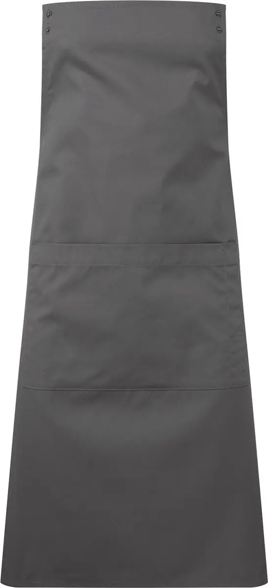 Schort/Tuniek/Werkblouse Unisex One Size Premier Dark Grey 65% , 35% Katoen