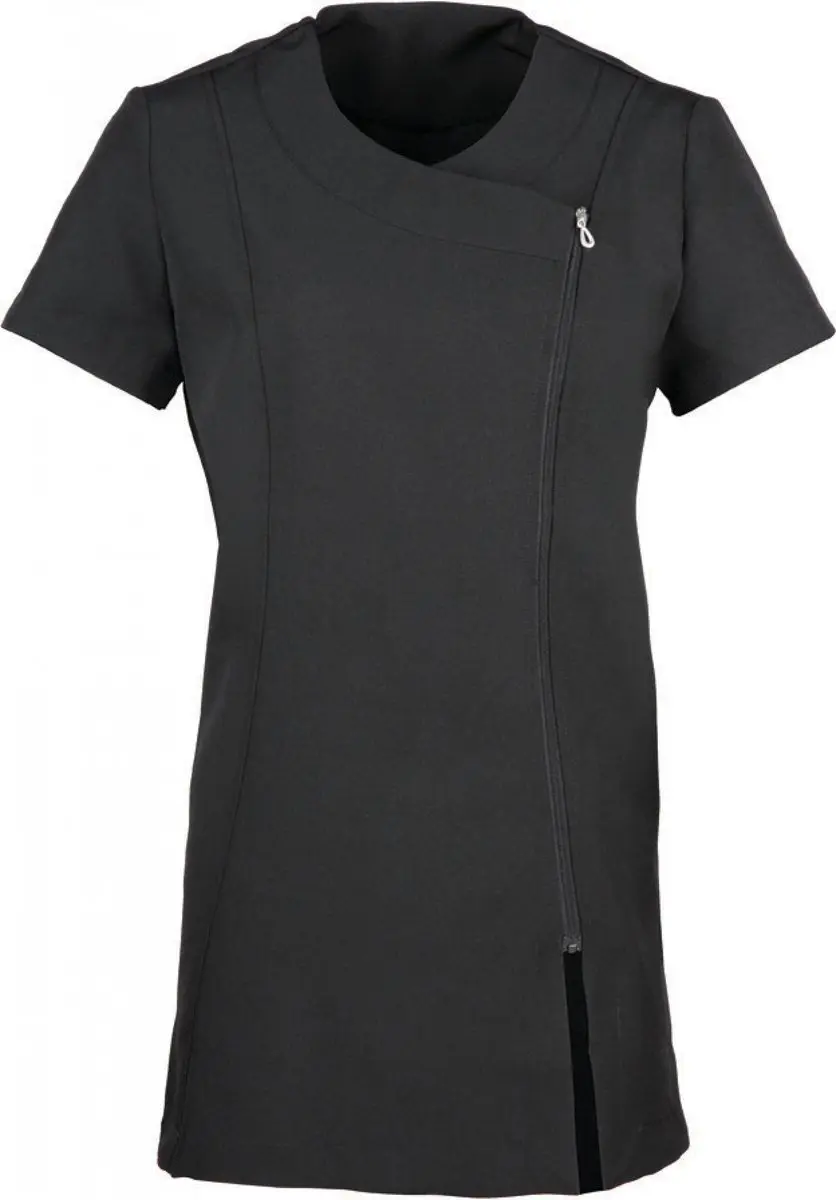 Schort/Tuniek/Werkblouse Dames S (10 UK) Premier Black/black 100% Polyester