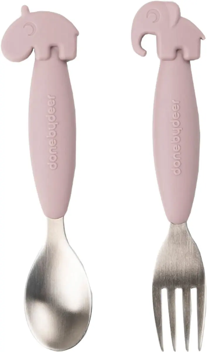 Done By Deer Deer Friends Lepel en Vork Powder