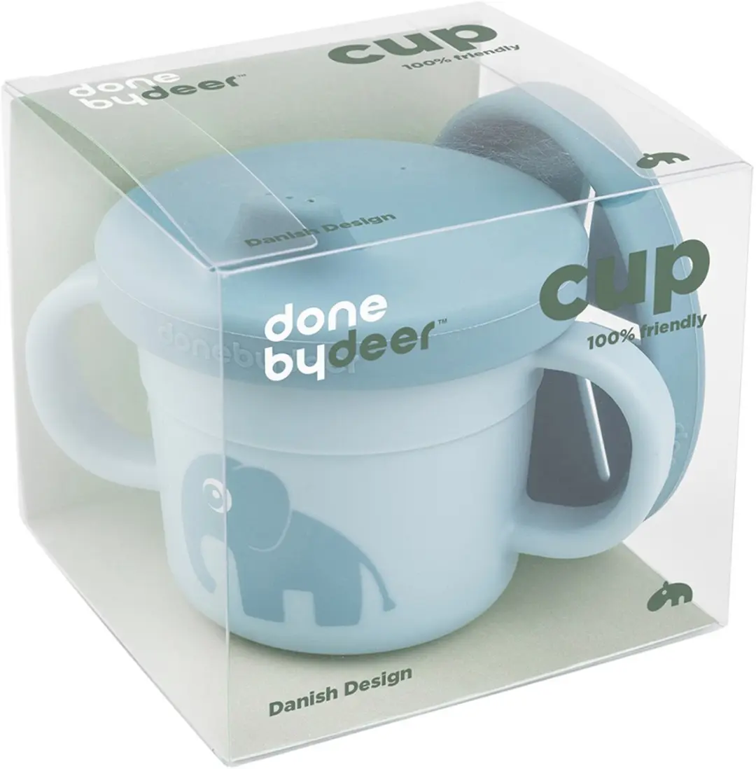 Done By Deer Elphee Snack/Drinkbeker 250ml - Blauw - afbeelding 4 van 6