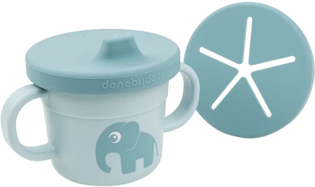Done By Deer Elphee Snack/Drinkbeker 250ml - Blauw - afbeelding 3 van 6