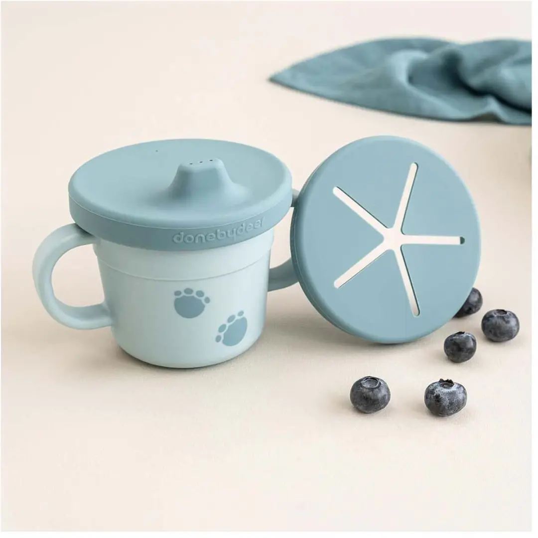 Done By Deer Elphee Snack/Drinkbeker 250ml - Blauw - afbeelding 2 van 6