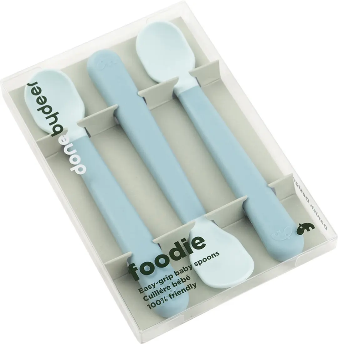 Done By Deer Easy Grip Lepels - 3 Stuks - Blauw