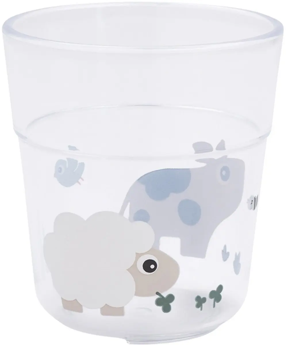 Done By Deer Glass L Tiny Farm - 220ml - Beige