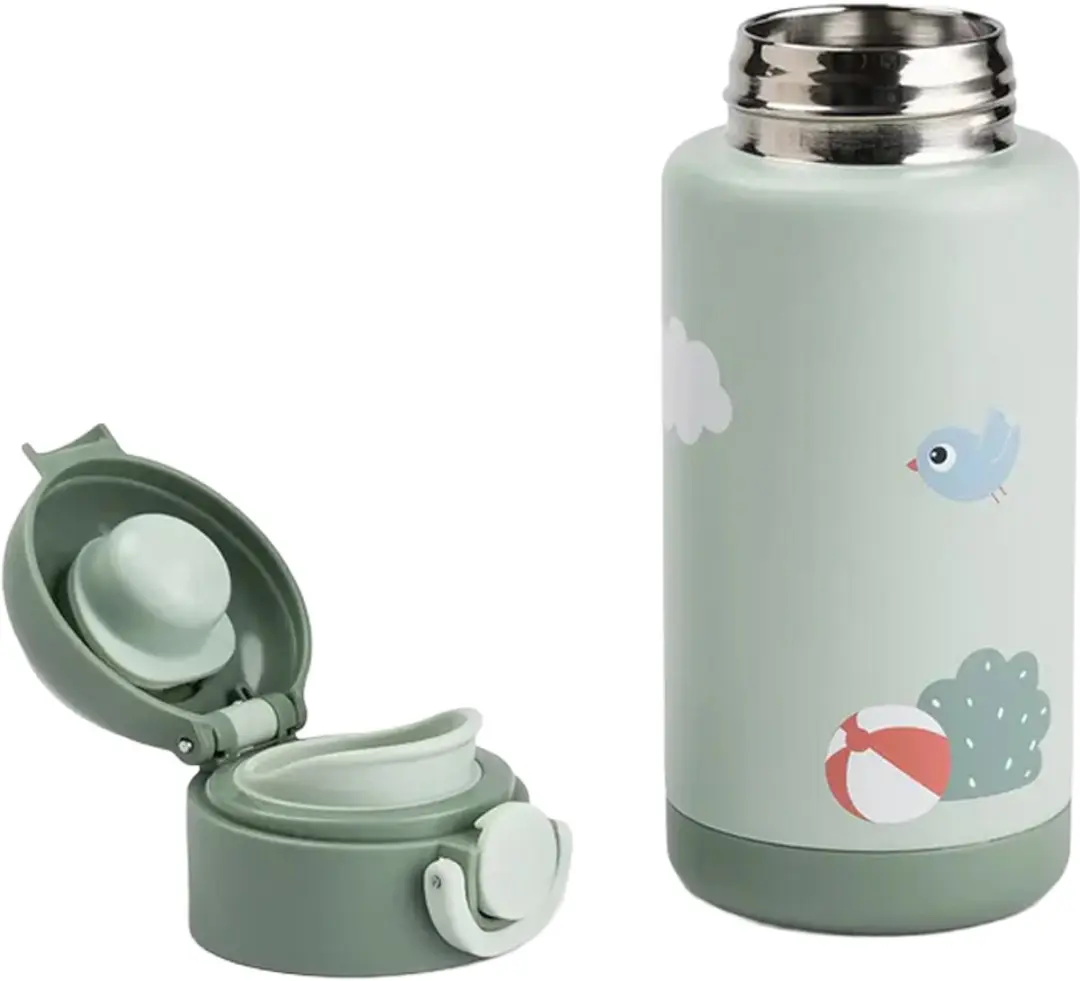 Done By Deer Thermo Fles Playground 340ml - Groen - afbeelding 4 van 6