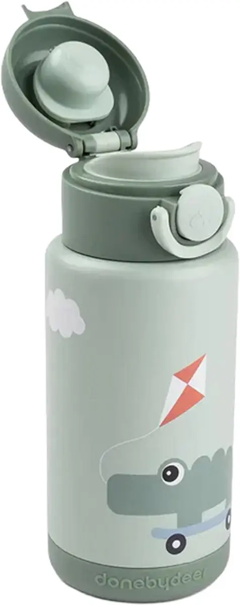 Done By Deer Thermo Fles Playground 340ml - Groen - afbeelding 5 van 6