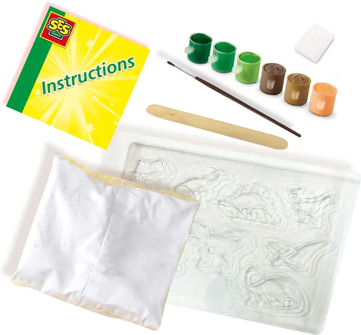SES Creative Dinowereld Dinosaurus Knutselset - 9 Stuks