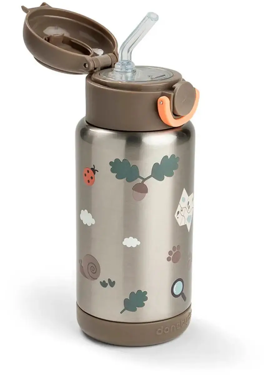 Done By Deer Thermosfles Tiny Trails 340ml - Sand - afbeelding 2 van 6