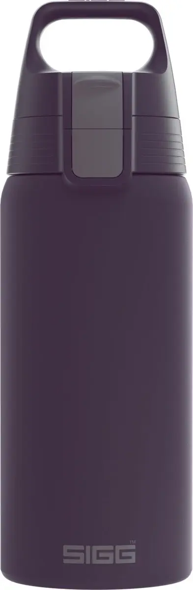 Sigg Shield Therm One 0.5L - RVS Drinkfles - Zwart/Paars - afbeelding 4 van 4