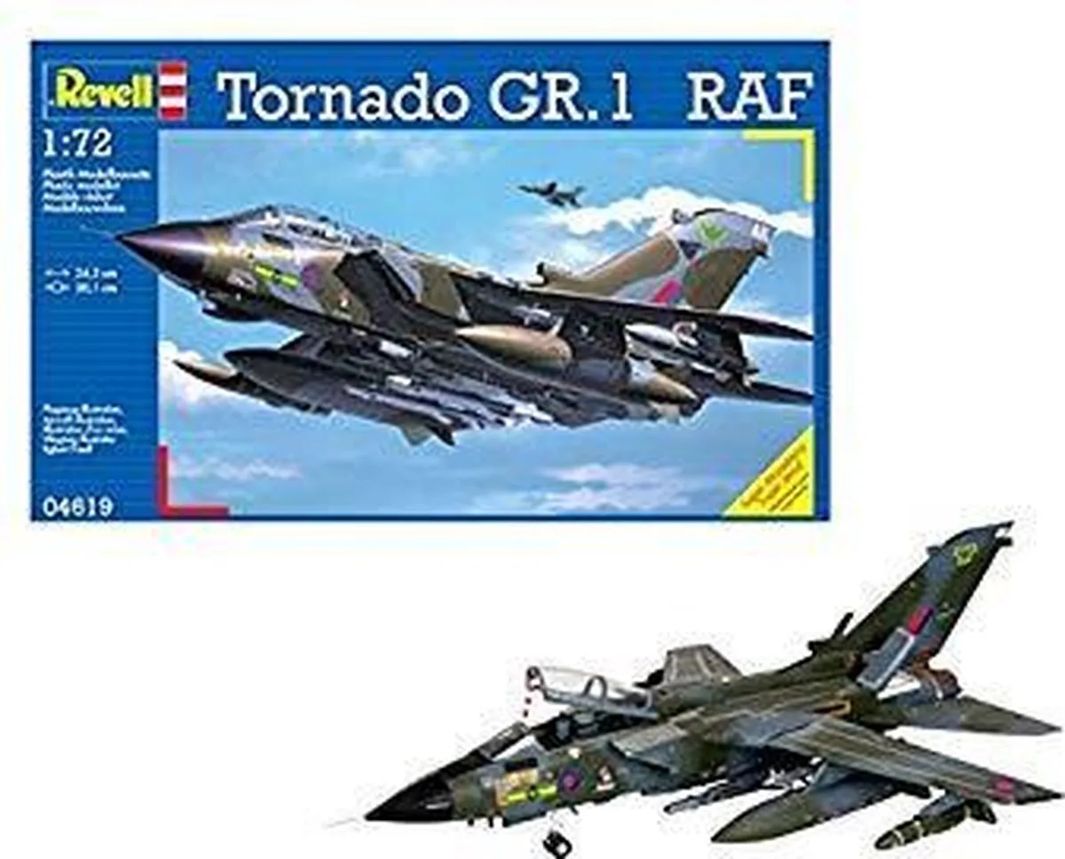 Revell 64619 Tornado GR RAF Modelbouwpakket 1:72 - 198 Onderdelen - Multi