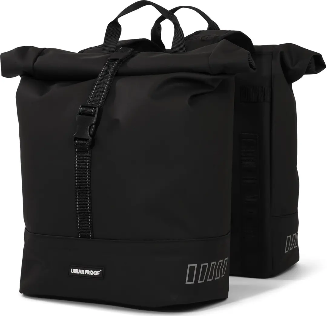 URBAN PROOF Rolltop 38L Fietstas - 30x15x42cm Zwart