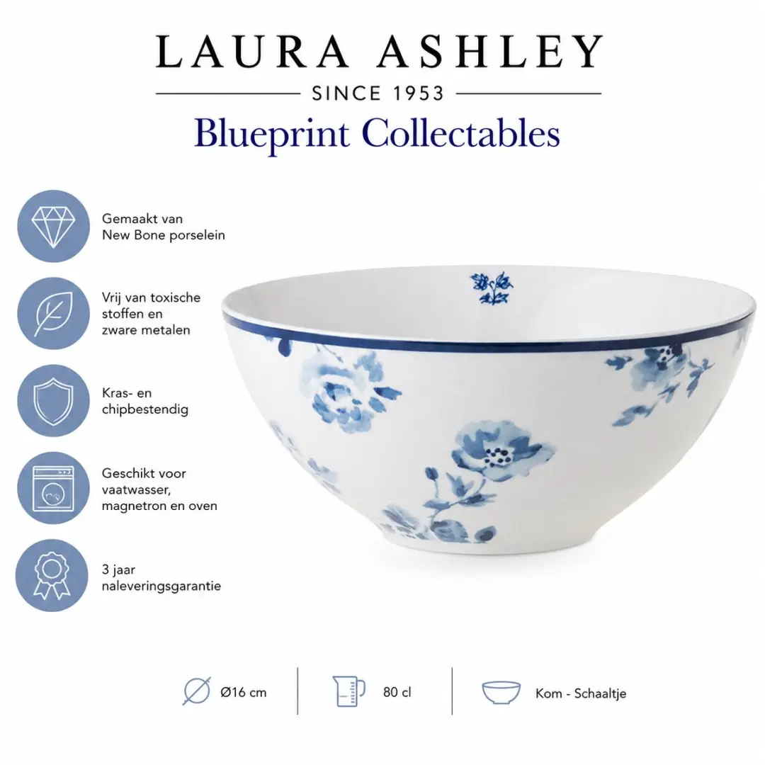 Laura Ashley Blueprint Collectables Kommen Ø16.4cm - China Rose