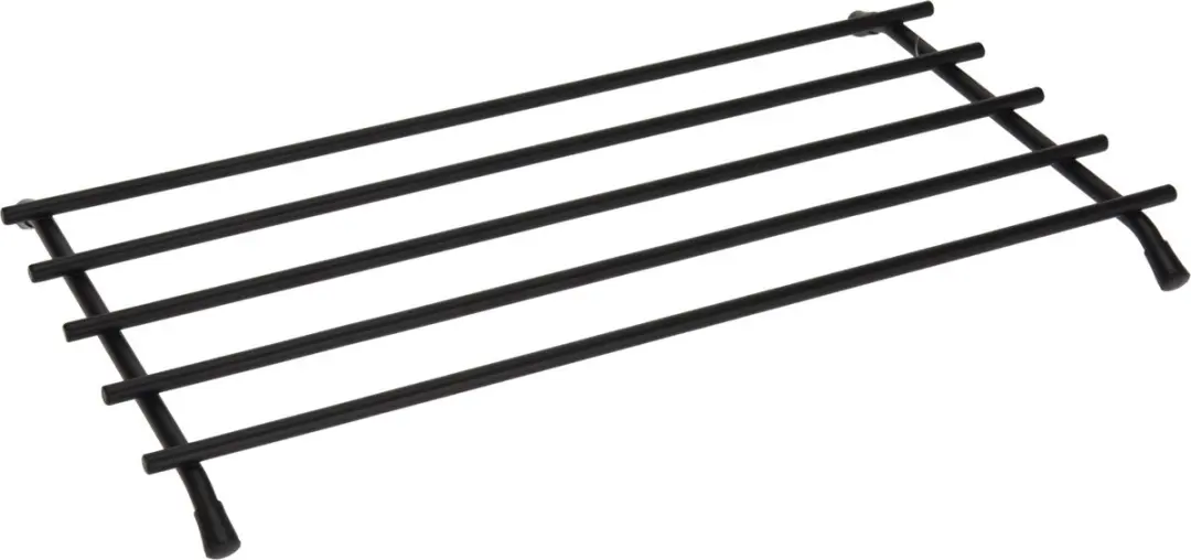 Koopman onderzetter staal rechthoek zwart 35cm speelgoed accessoire.