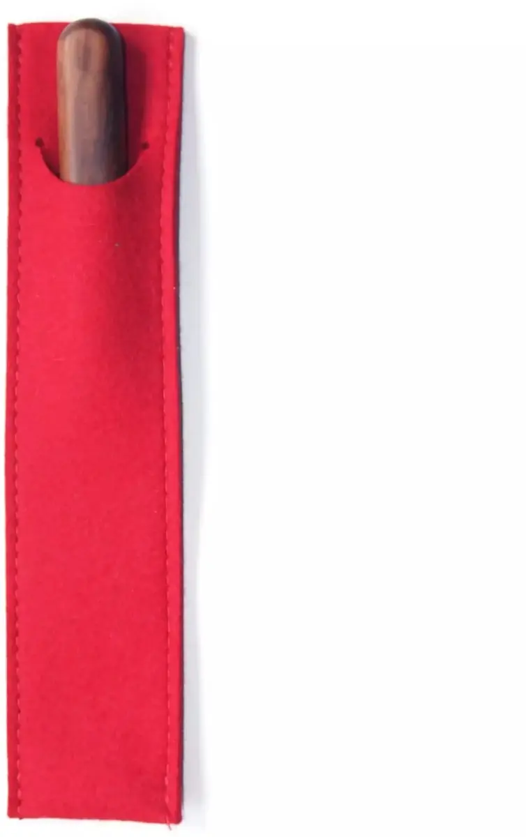 Robert Herder Windmühlenmesser Messer-Etui van Rood Wollen Vilt