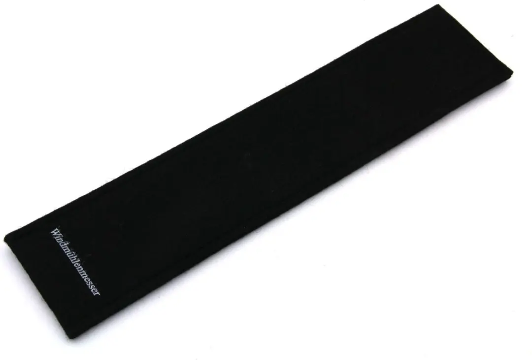 Robert Herder Windmühlenmesser Messer-Etui van Zwart Wollen Vilt