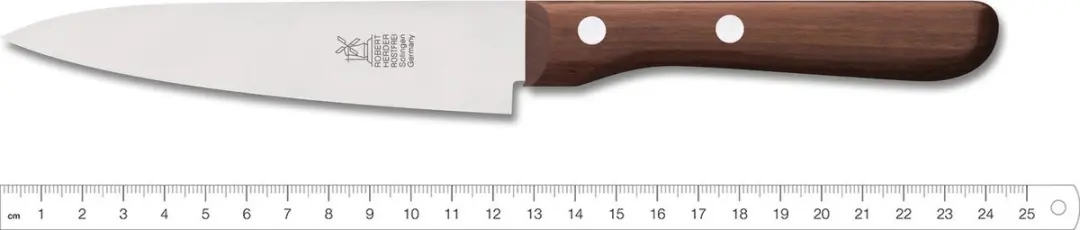 Robert Herder Petty Omnivore Universeelmes - Lemmet 13cm - Pruimenhout
