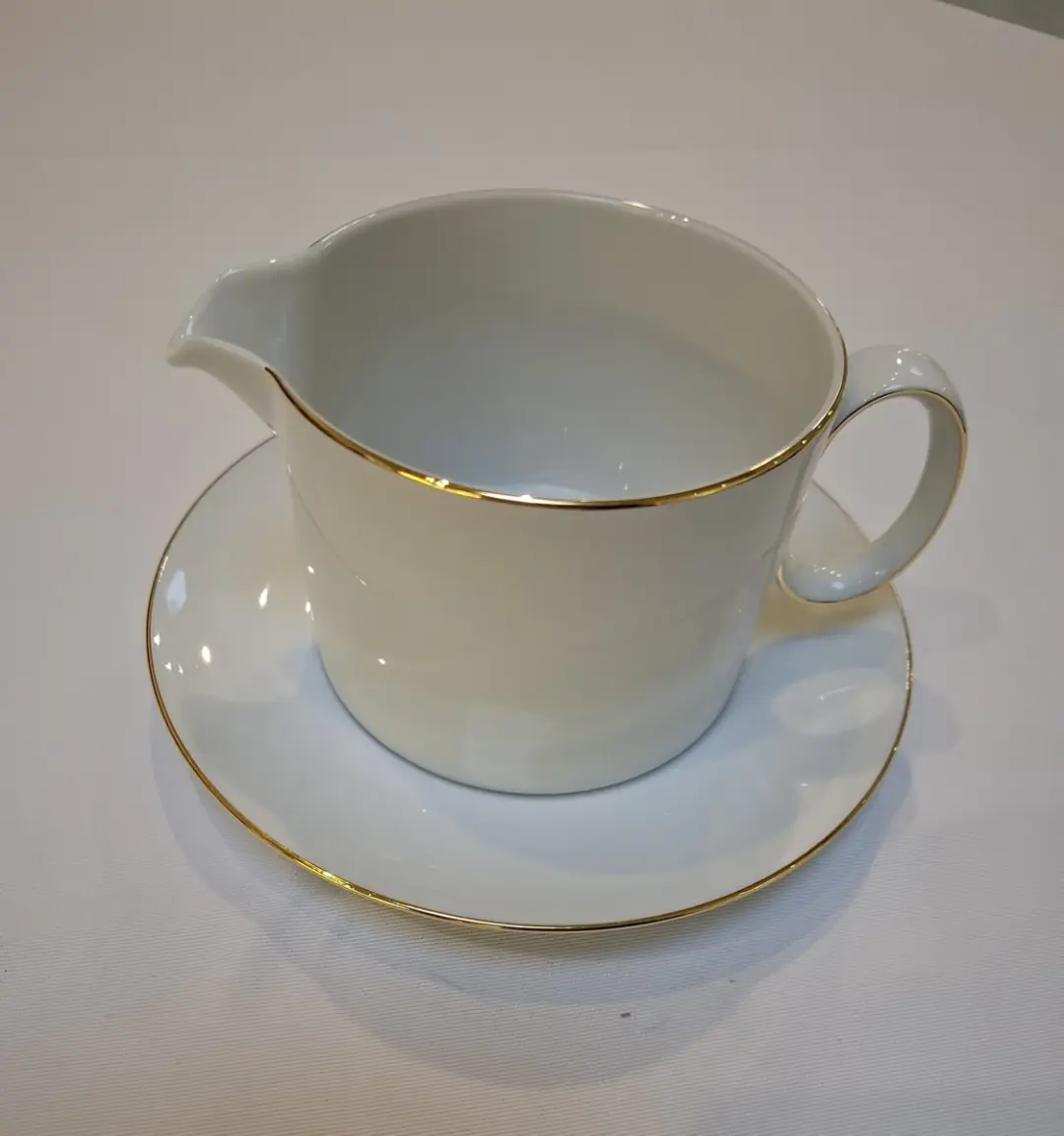 Rosenthal Thomas Medaillon goud sauskom met schotel Glansgoldband 2 mm