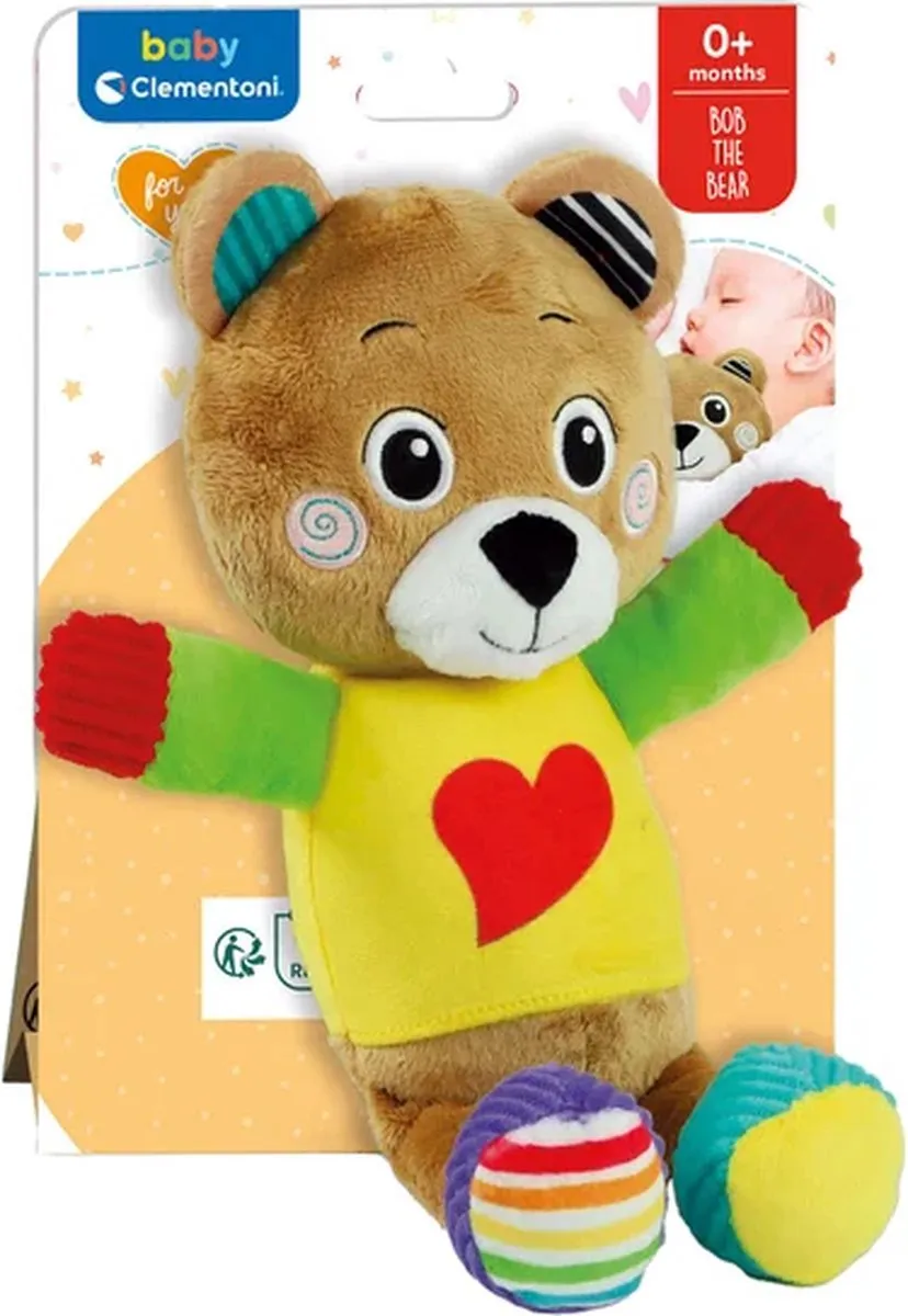 Clementoni Bob the Bear Knuffelbeer - afbeelding 6 van 6