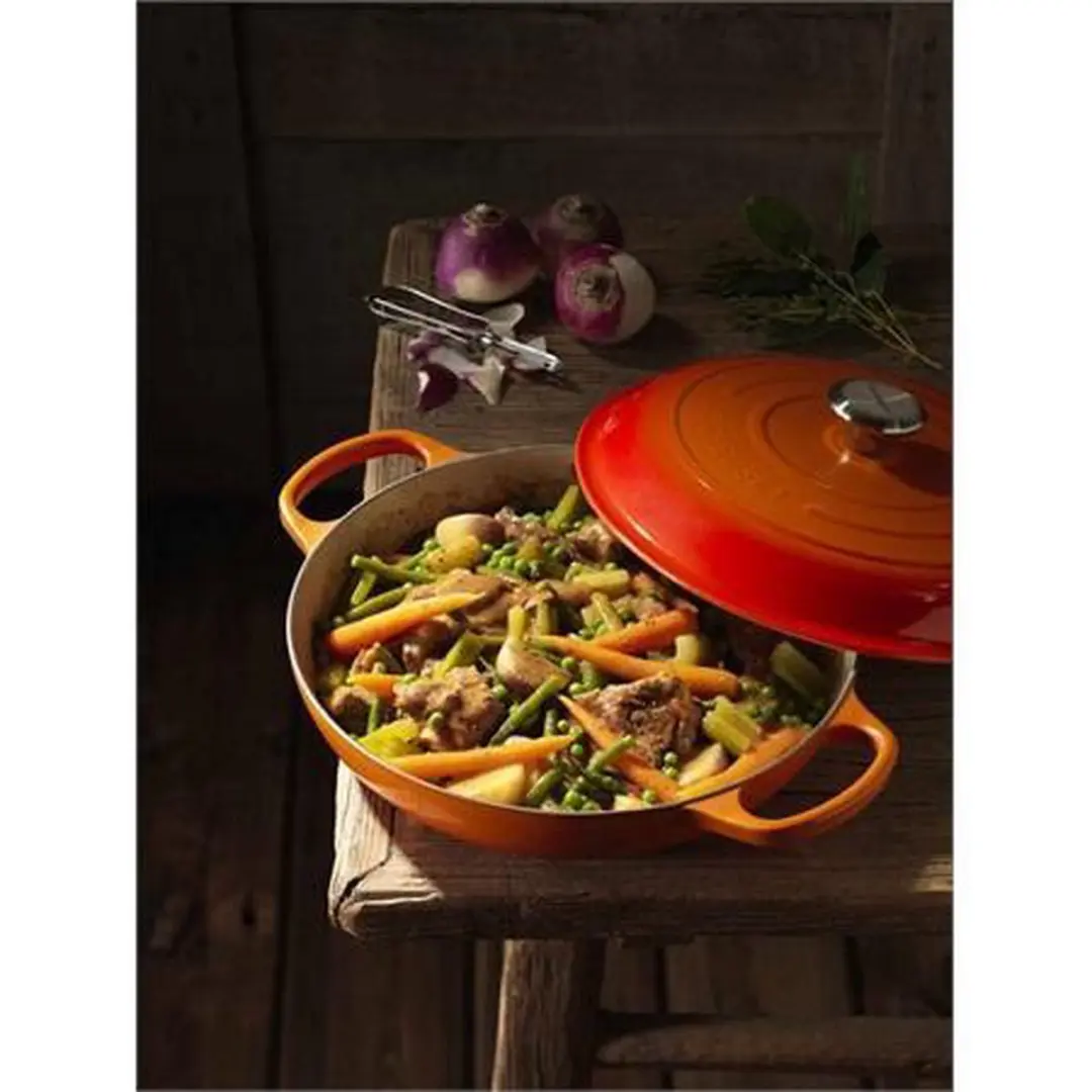 Le Creuset Braadpan Campagnard Signature 30cm - 3,2L - Mat Zwart - afbeelding 2 van 2