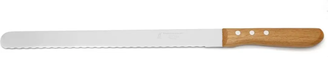 Robert Herder Brisketmes RVS 31,5cm - Eikenhout - afbeelding 6 van 6