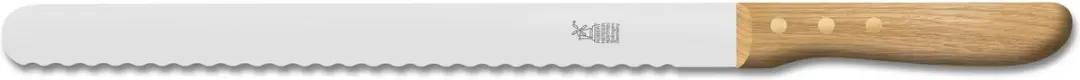 Robert Herder Brisketmes RVS 31,5cm - Eikenhout
