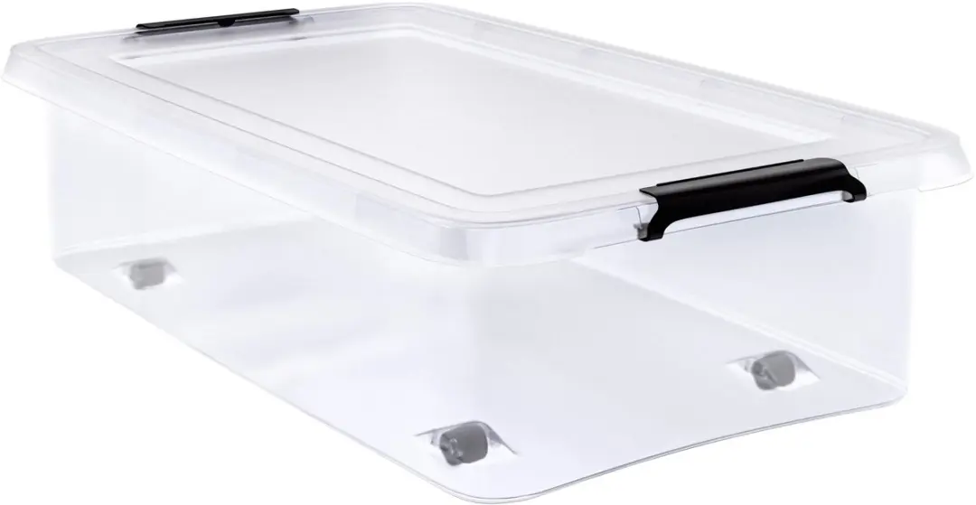 Deuba Opbergbox 2x30L Transparant - 58x39x16,5cm