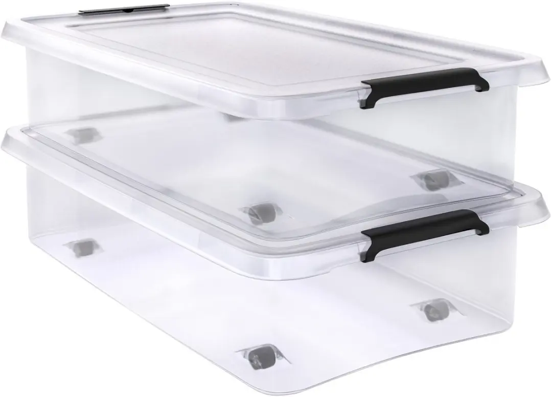 Deuba Opbergbox 2x30L Transparant