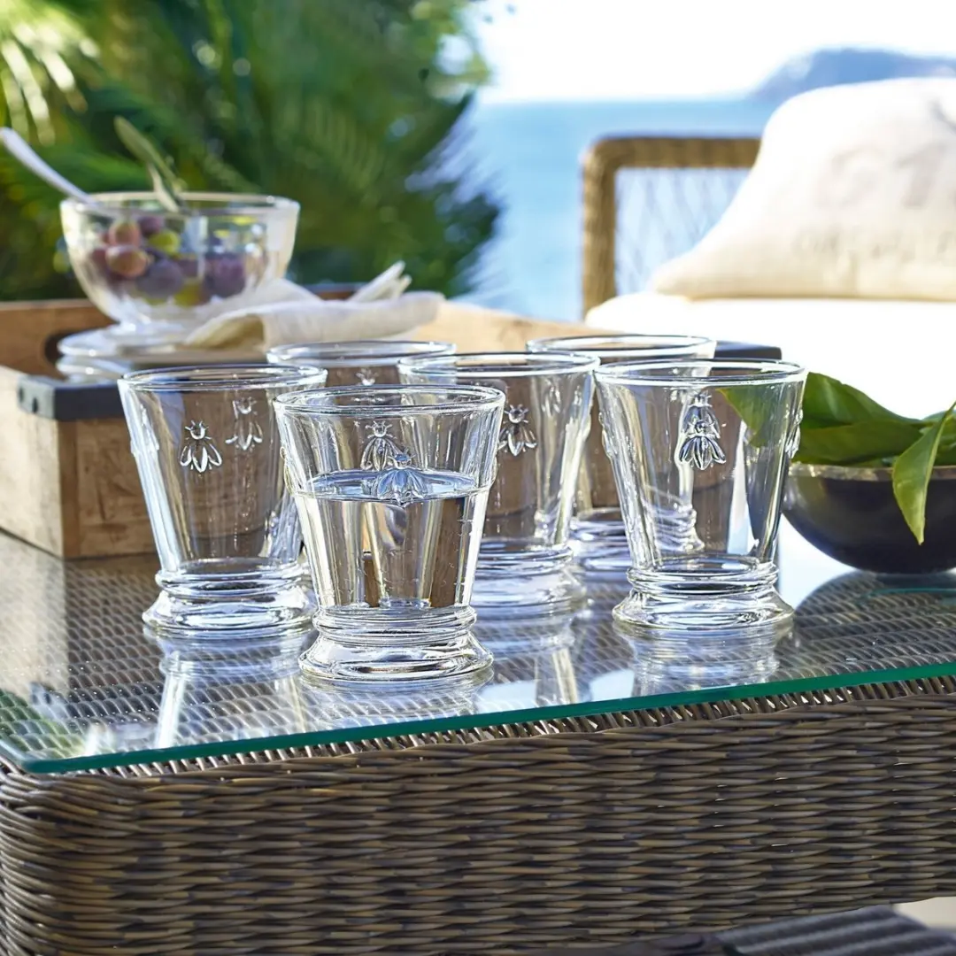 Loberon Waterglas Abeille Set - 6 Stuks