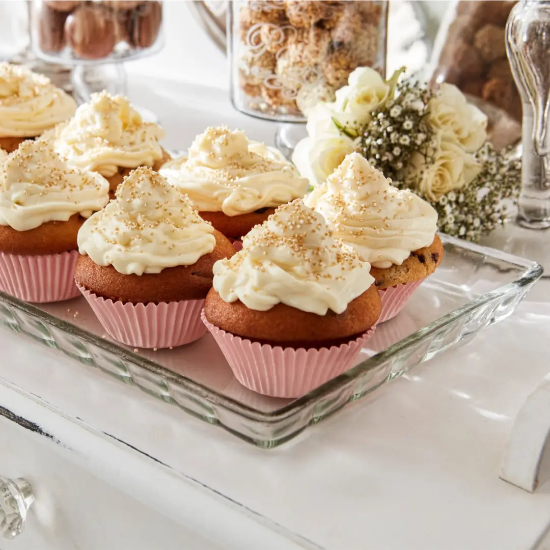 Loberon Glazen Stolp met Plateau Nelia - Taart/Cake