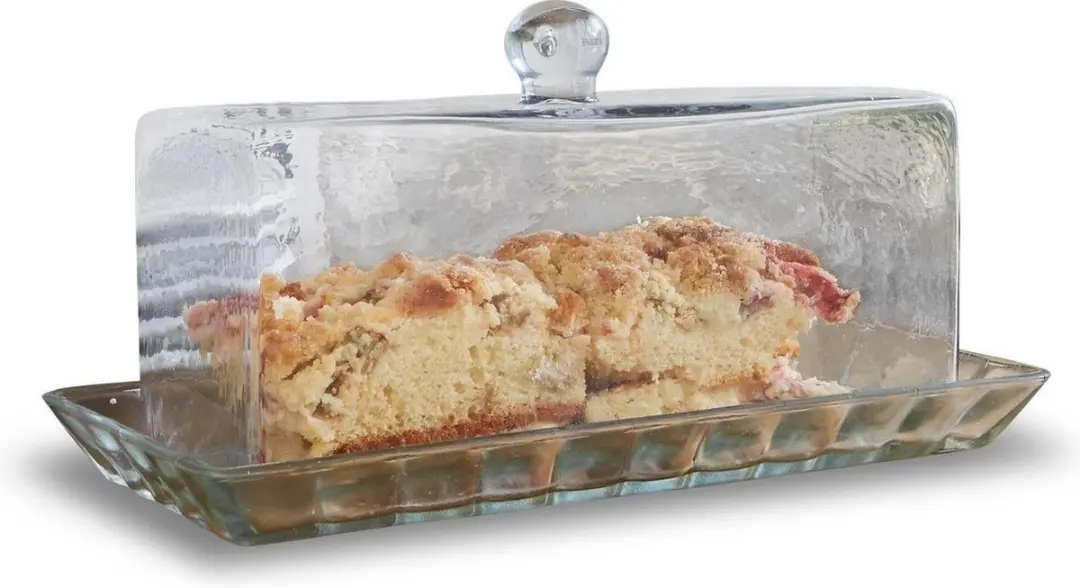 Loberon Glazen Stolp met Plateau Nelia - Taart/Cake