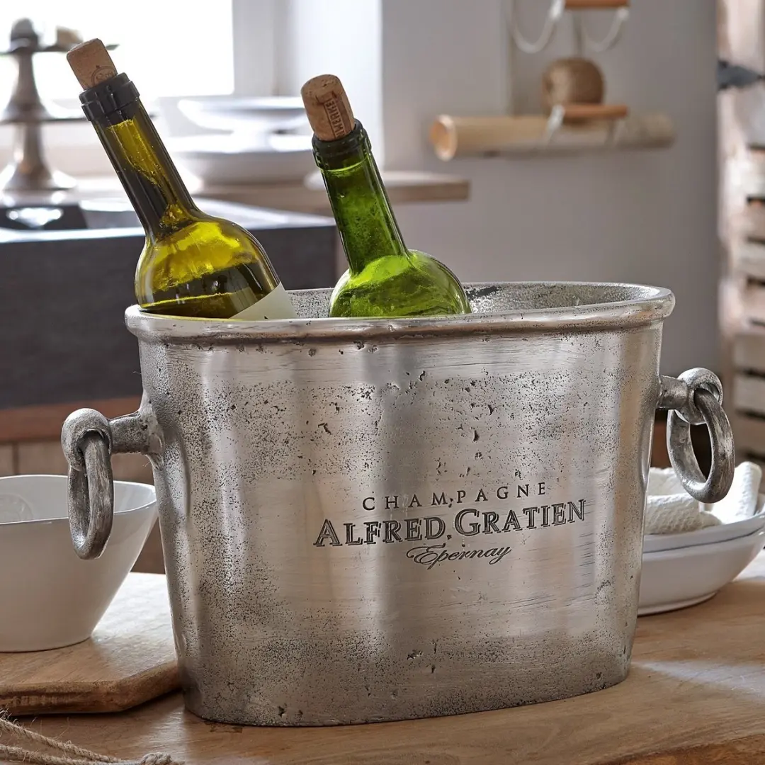 Loberon Champagnekoeler Alfred - Zilver