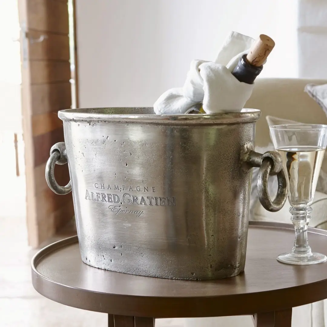 Loberon Champagnekoeler Alfred - Zilver