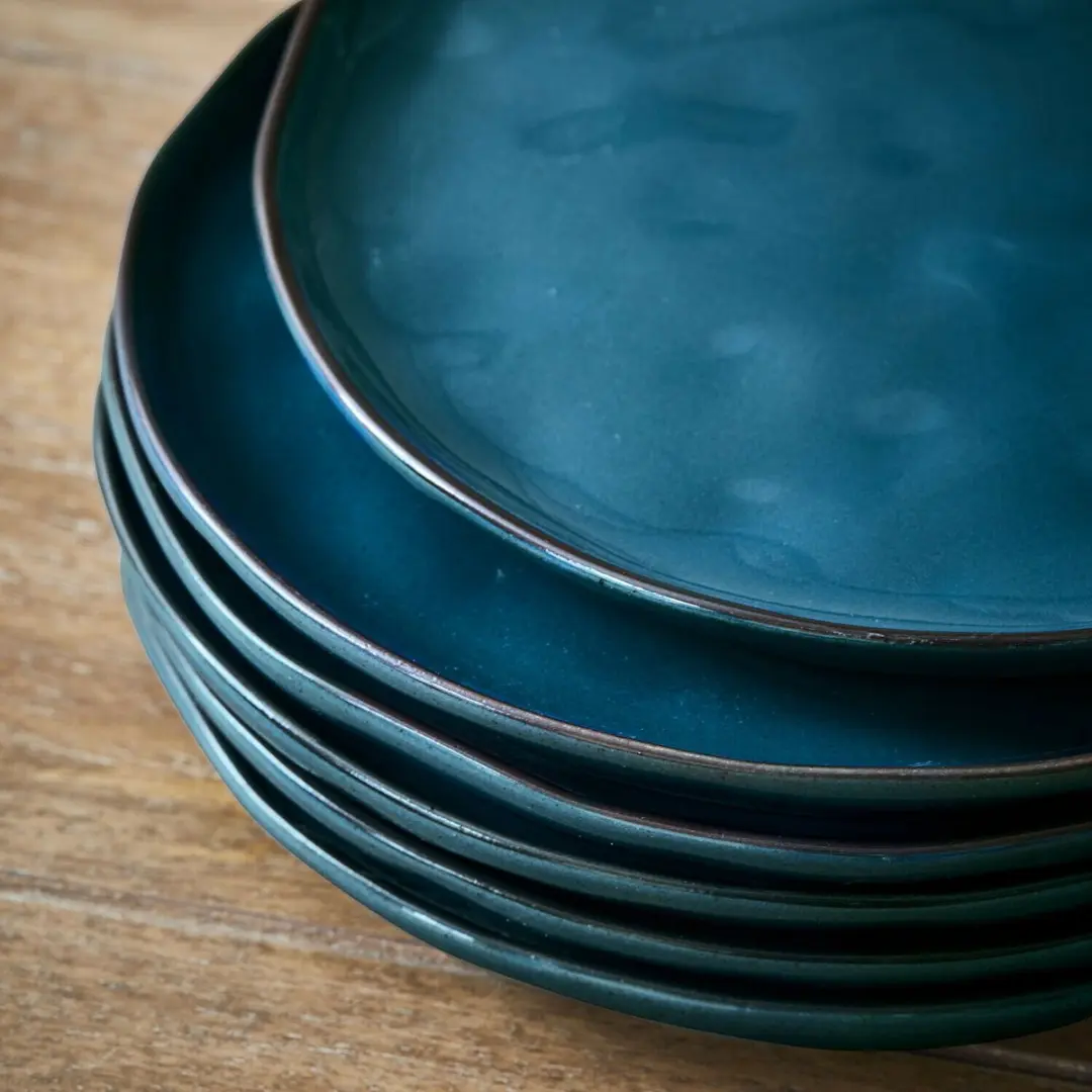 Loberon Biarré Bordenset 6-delig - Blauw