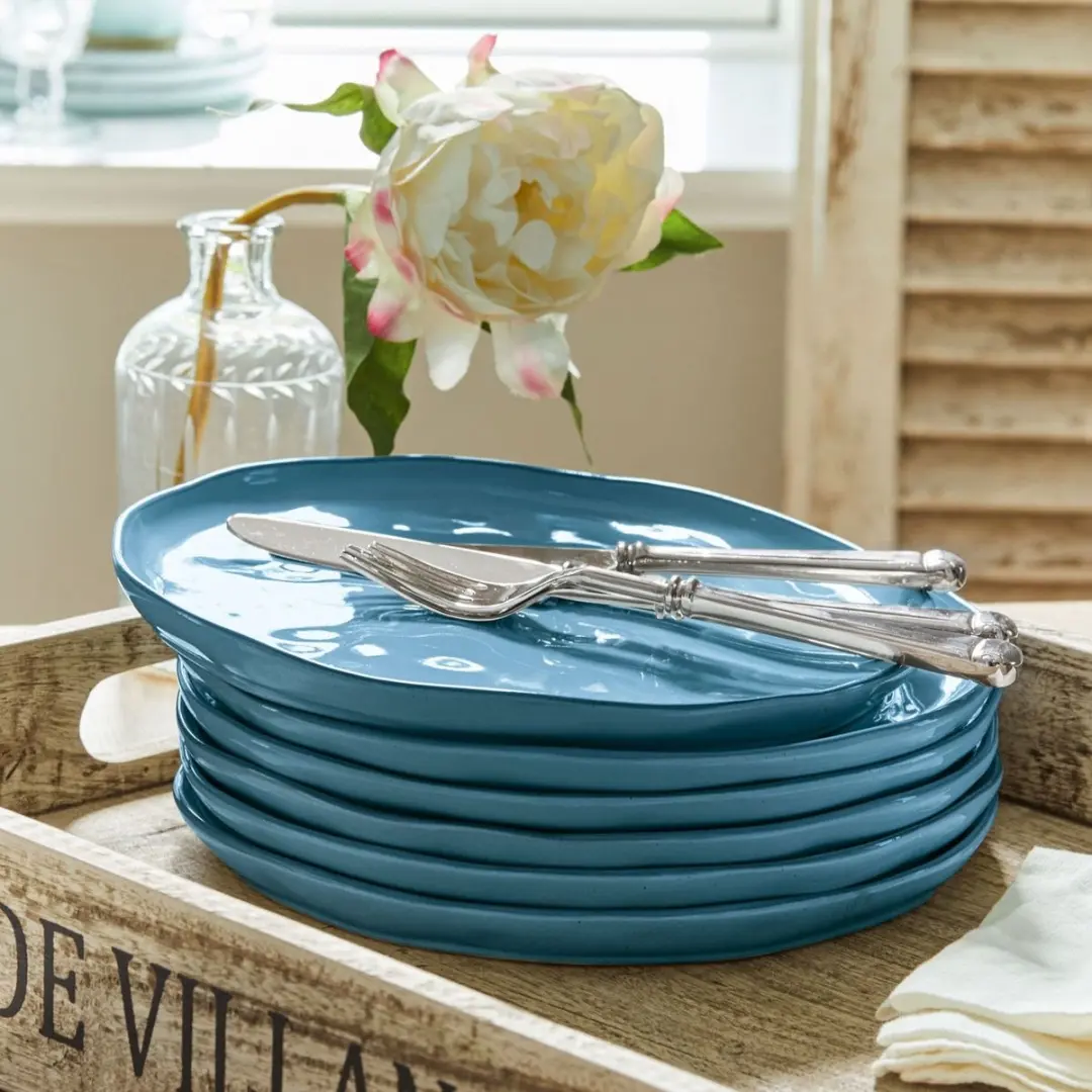 Loberon Biarré Bordenset 6-delig - Blauw