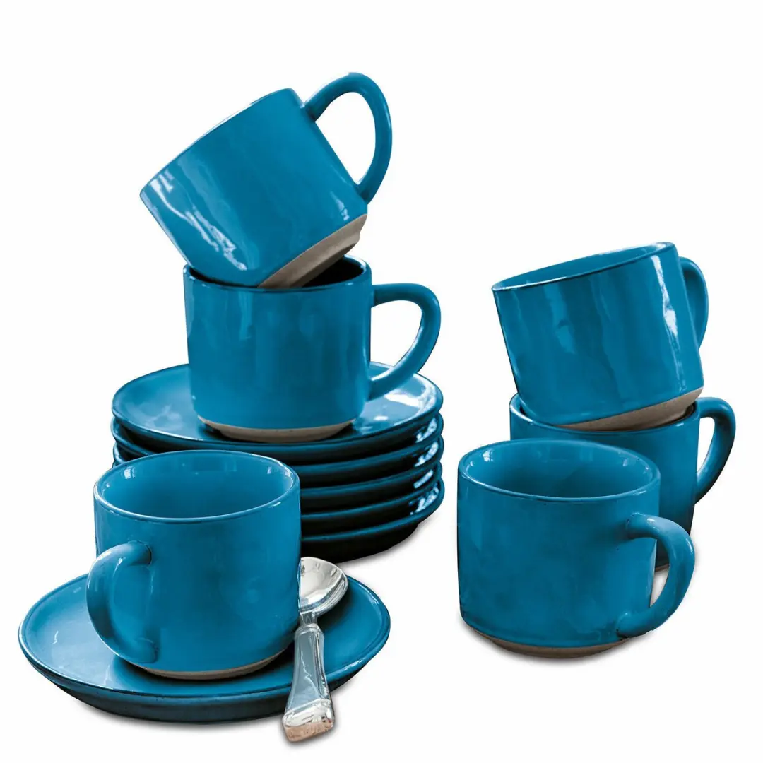 Loberon Biarré Kopjes & Schoteltjes Set 6-delig