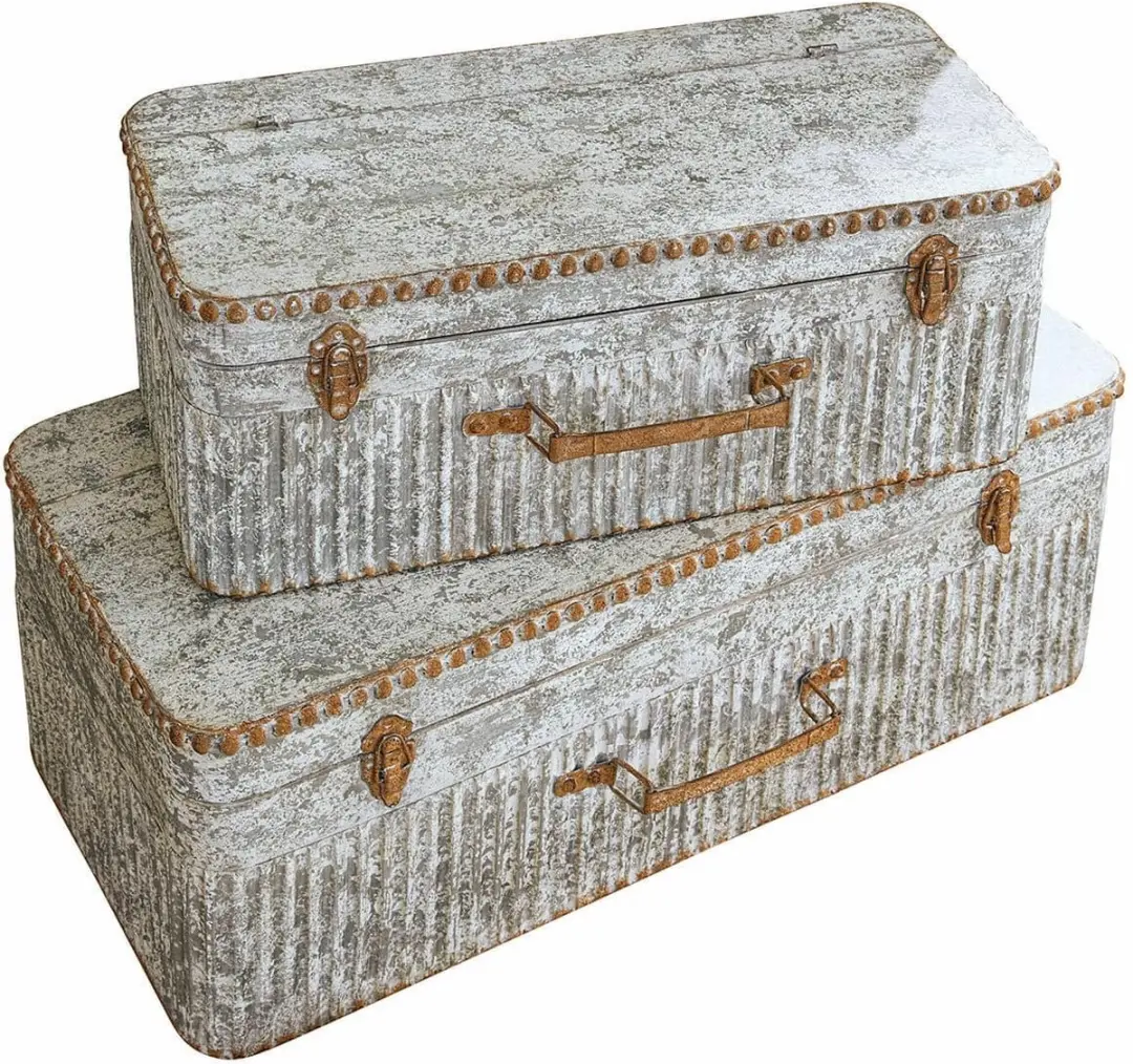Loberon Robyn Kistset - 2 Stuks Antiekgrijs