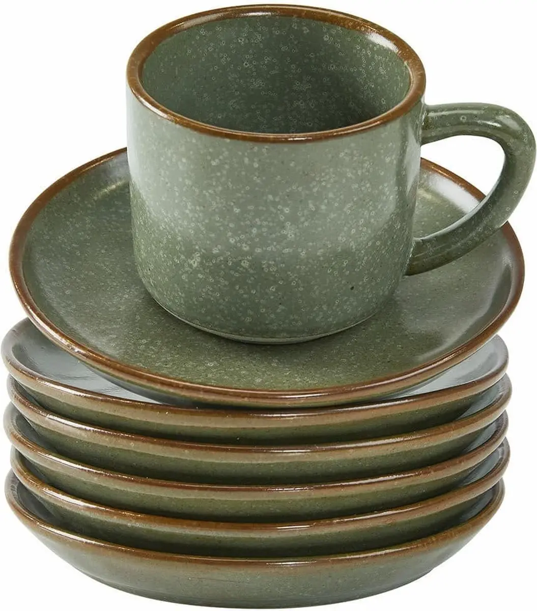 Loberon Biarré Kopjes & Schoteltjes Set 6-delig