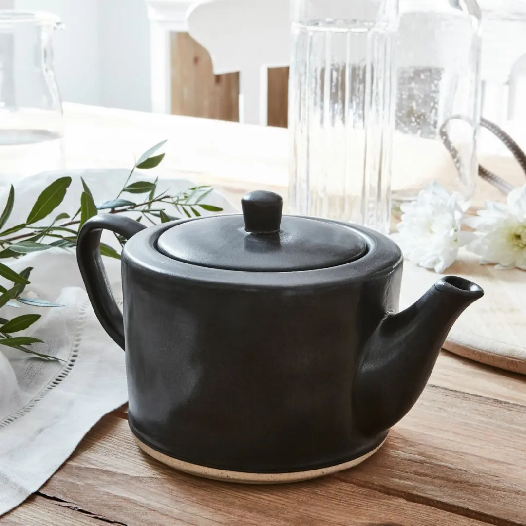 Loberon Theepot Biarré - 1 Persoon - Zwart