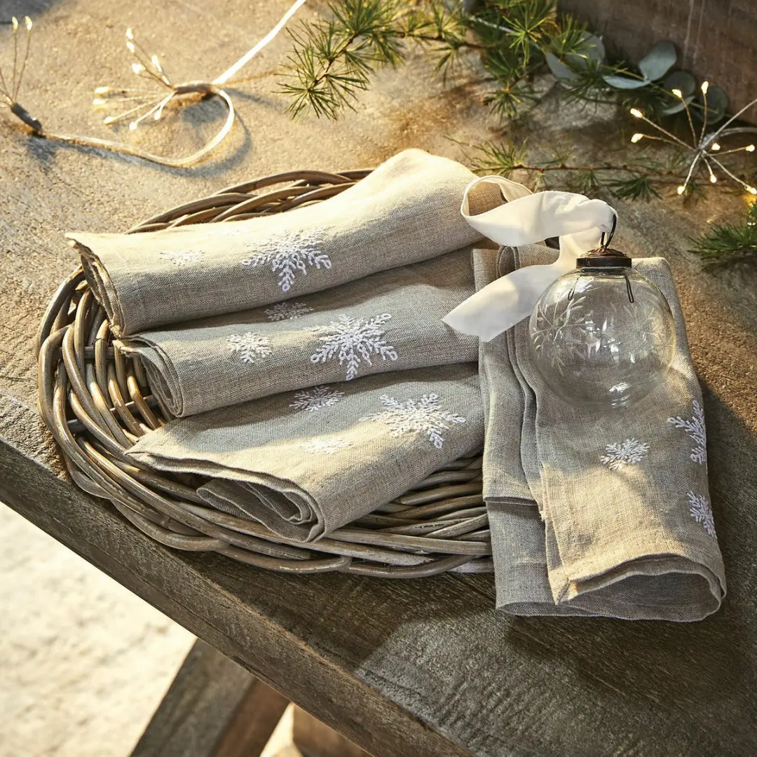 Loberon Ruspi Linnen Servet Set - 4 Stuks - afbeelding 6 van 6