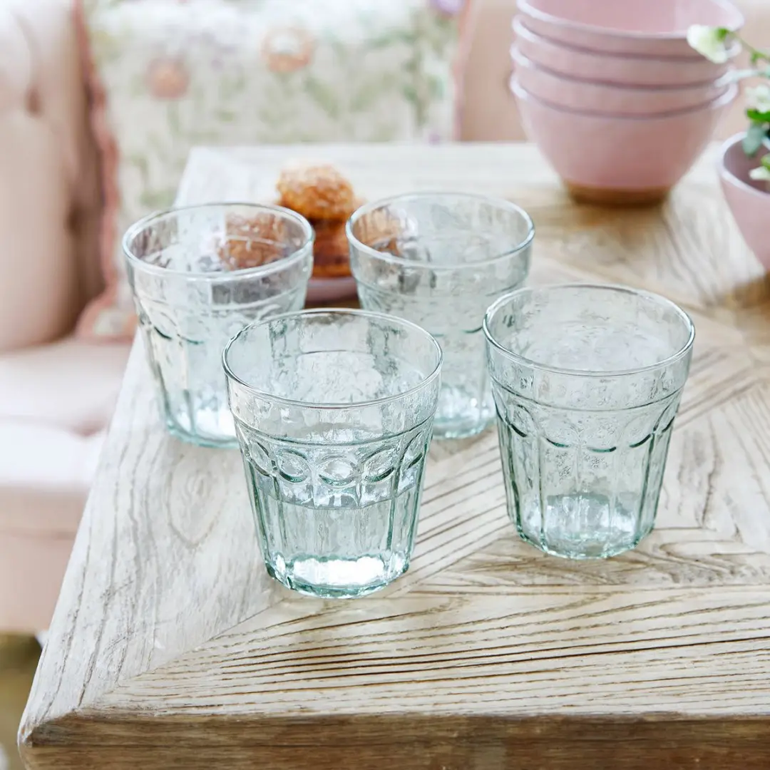 Loberon Alizande Glas Set - 4 Stuks Ø9.5cm