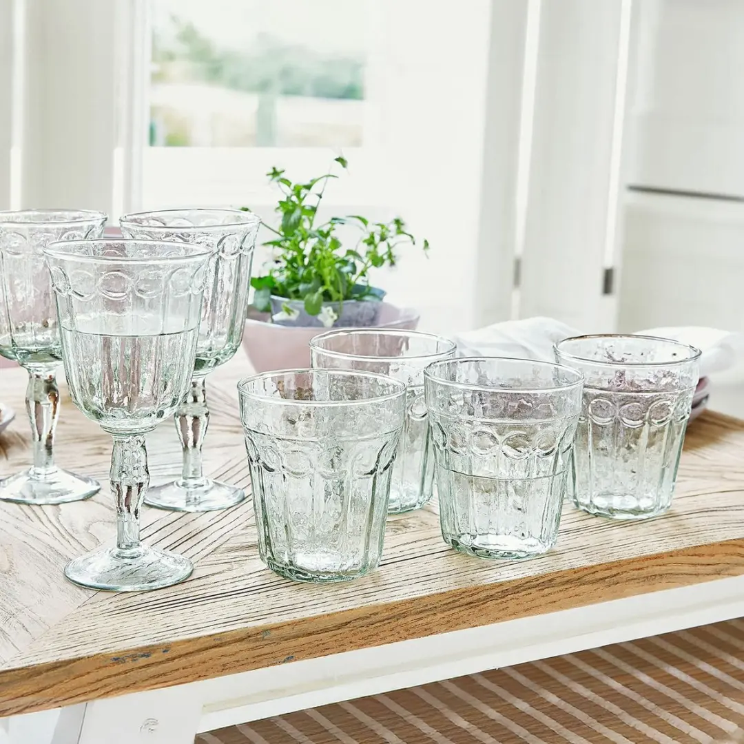 Loberon Alizande Glas Set - 4 Stuks Ø9.5cm