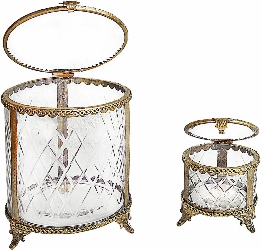 Loberon Svelteque Pot Set 2 Stuks - Antiekmessing/Heldere Kleur