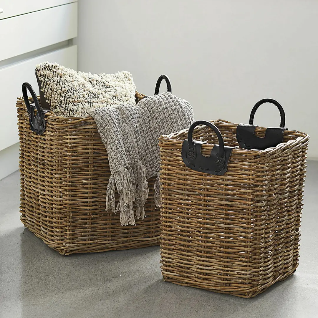 Loberon Serendel Mand Set 2 Stuks - Bruin