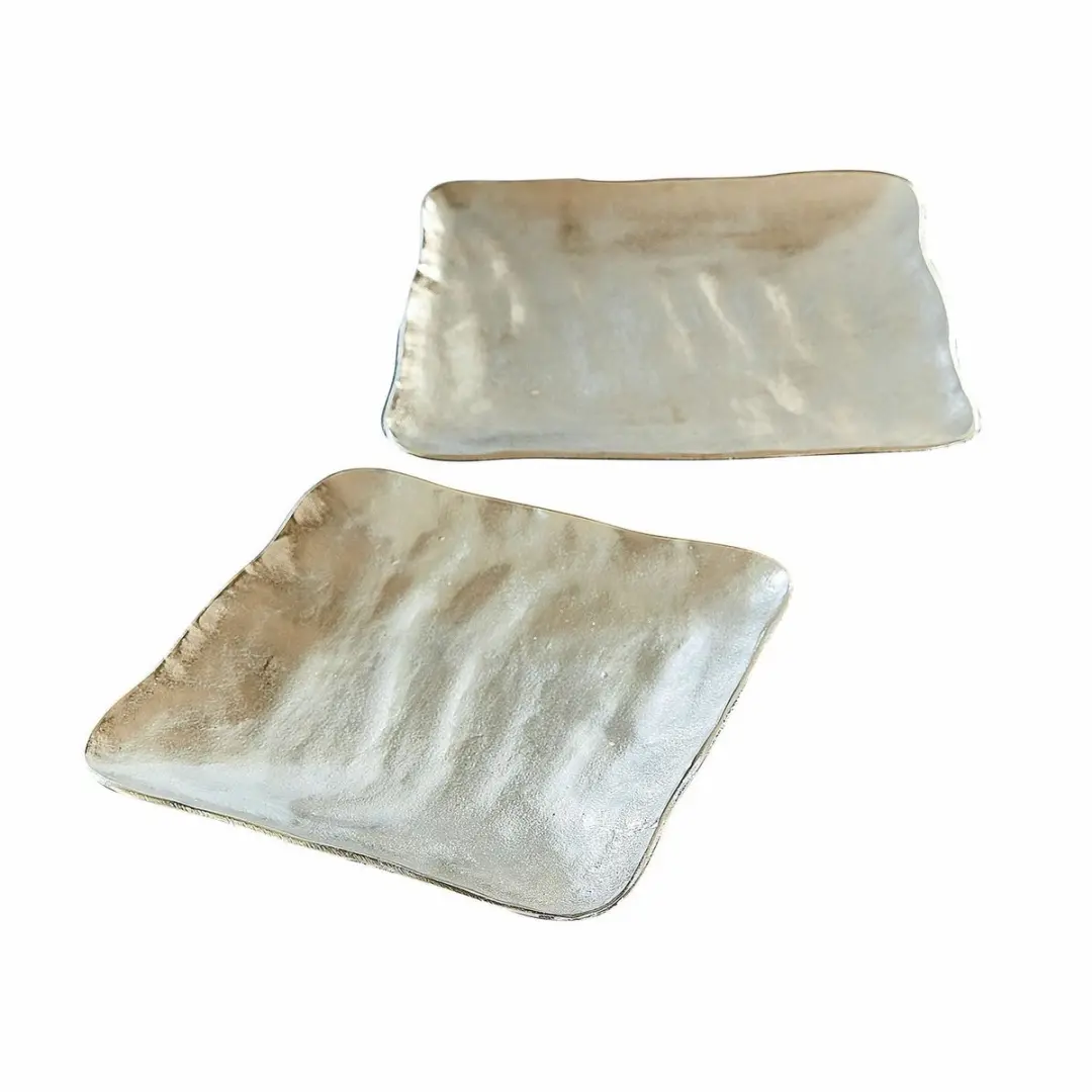 Loberon Pedeboscq Dienbladset - 2 Stuks Antiekzilver