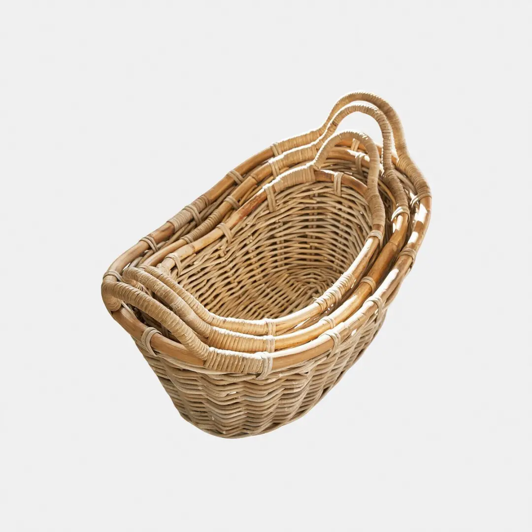 Loberon Gavelle Mand Set - 3 Stuks - Bruin