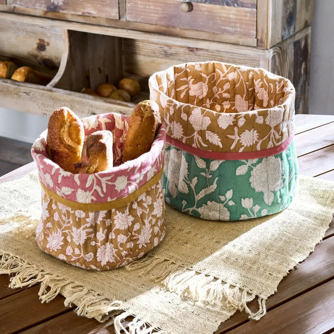 Loberon Mandenset Fleuronnes Bont - 2 Stuks Ø22cm - afbeelding 6 van 6