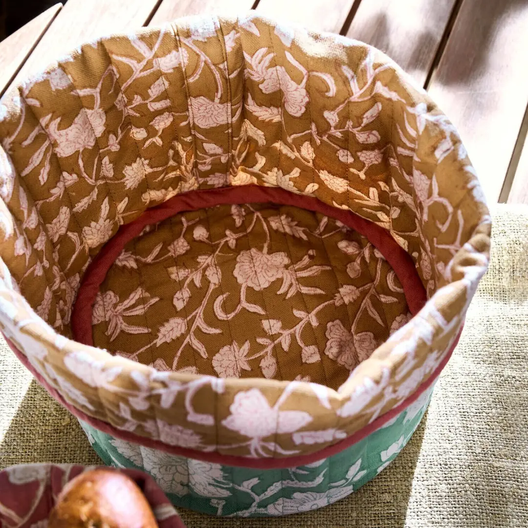 Loberon Mandenset Fleuronnes Bont - 2 Stuks Ø22cm