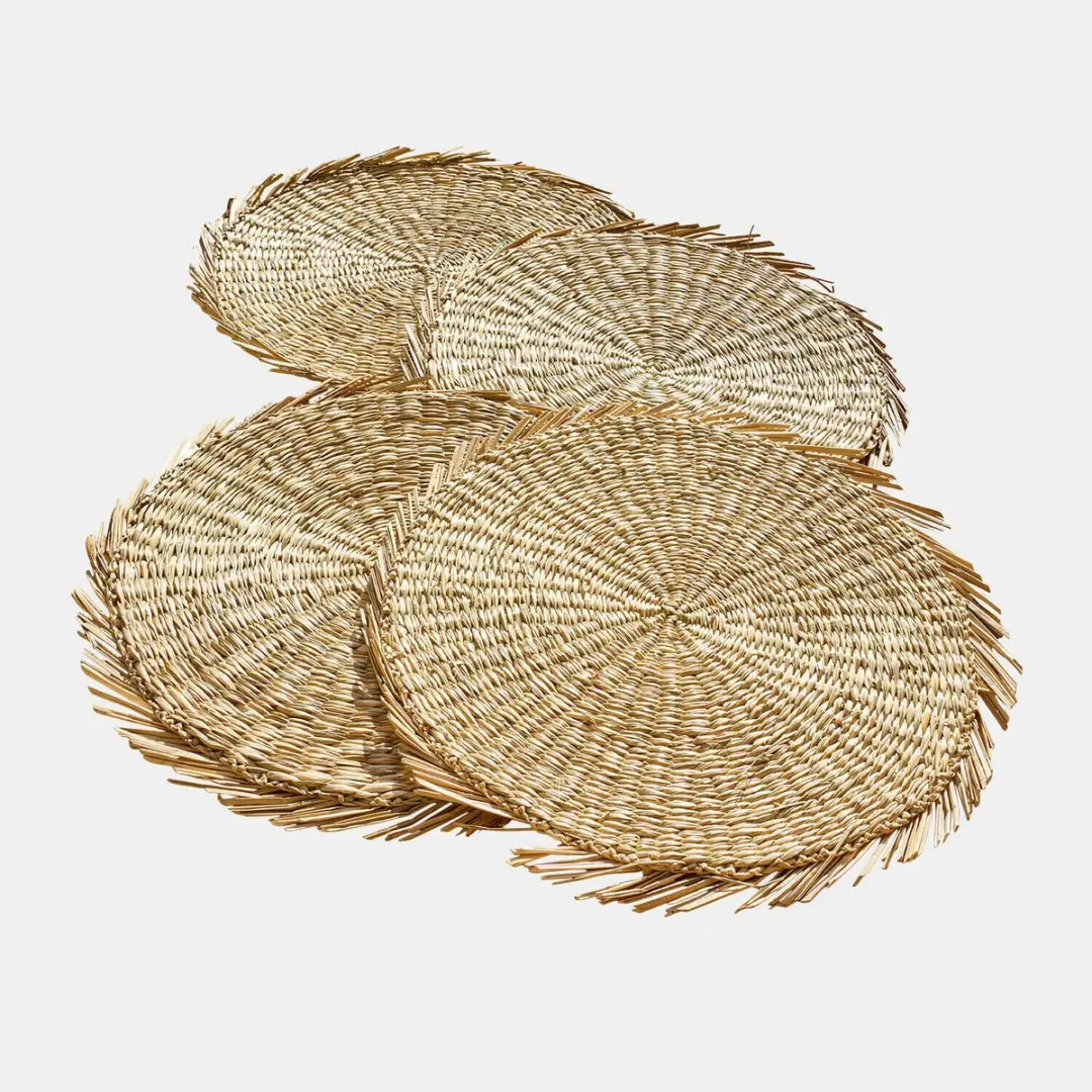 Loberon Nuviras Placemat set - 4 Stuks beige